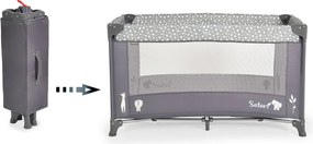 Παρκοκρέβατο (0+ Μηνών/Έως 15kg) Moni Safari Graphite