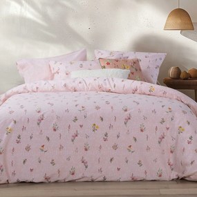 Σεντόνια King Size (Σετ) Nef-Nef Homeware Smart Plant Pink