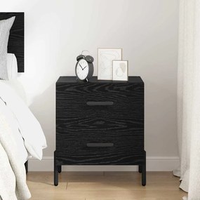 vidaXL Κομοδίνο Μαύρη δρυς 40 x 35 x 47.5 εκ Επεξεργασμένο ξύλο