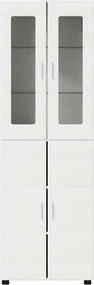vidaXL Highboard FLORIN Λευκό 60 x 35 x 182 εκ. Επεξεργασμένο ξύλο