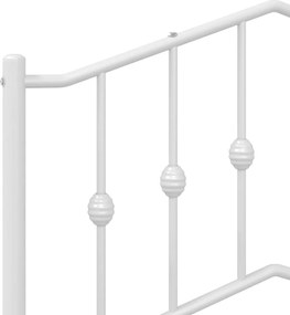 vidaXL Ανταλλακτικό κεφαλάρι Λευκό 200 εκ. Μεταλλικό