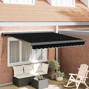 vidaXL Σκηνίτσα Αναδιπλούμενη Μαύρο 350 x 250 εκ Ύφασμα, Μέταλλο