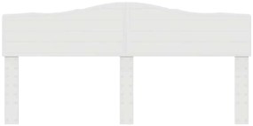 vidaXL Κεφαλάρι με κεφαλάρι Λαμπερό Λευκό 180 cm Επεξεργασμένο ξύλο