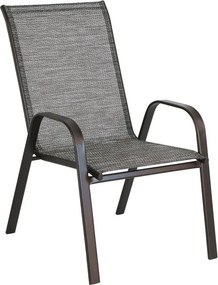 Πολυθρόνα Μεταλλική ArteLibre Neptune Καφέ 55x75x95cm