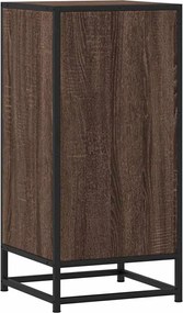 vidaXL Ραφιέρα Καφέ Δρυς 35,5x35x76 εκ. Επεξ. Ξύλο + Μέταλλο