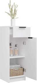 vidaXL Ντουλάπι Μπάνιου Λευκό 32 x 33,5 x 90 εκ. Επεξεργασμένο Ξύλο