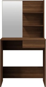 vidaXL Μπουντουάρ Σετ Καφέ Δρυς 74,5 x 40 x 141 εκ.