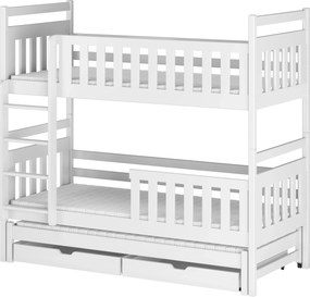 KLARA 80x200 white bunk bed Lano Furniture