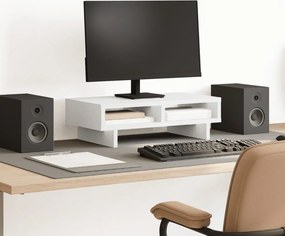 vidaXL Βάση Οθόνης Λευκή 50 x 27 x 15 εκ. από Επεξεργασμένο Ξύλο