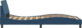 vidaXL Σκελετός Κρεβατιού με Κεφαλάρι Dover 100x200 εκ. Ύφασμα