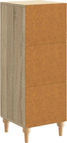 vidaXL Πλαϊνό γραφείο Sonoma Δρυς 33 x 34,5 x 90 εκ Επεξεργασμένο Ξύλο