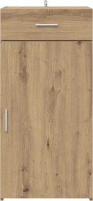 vidaXL Πλαϊνό γραφείο artisan δρυς 45 x 42,5 x 93 εκ.