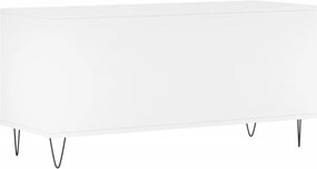 vidaXL Έπιπλο Δίσκων Λευκό 100 x 38 x 48 εκ. από Επεξεργασμένο Ξύλο