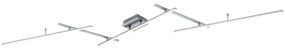 Φωτιστικό Οροφής - Πλαφονιέρα Arvin 628410507 22W & 8W Led 245x50x8,5cm Nickel Mat Trio Lighting Metal