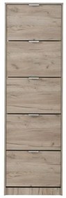 Παπουτσοθήκη Base 15 Γκρί Δρύς 58x18x191,5 εκ. 58x18x191.5 εκ.