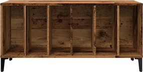vidaXL Έπιπλο Δίσκων Μαύρο 100 x 38 x 48 εκ. από Επεξεργασμένο Ξύλο