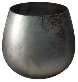 Βάση Ρεσώ Γυάλινη Irem 020617 D18xH15cm Grey Γυαλί