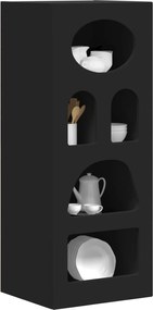 vidaXL Πλαϊνό γραφείο Μαύρο 40 x 35 x 100.5 εκ Επεξεργασμένο ξύλο