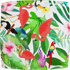 vidaXL Μαξιλάρι Floral Πολύχρωμο 60 x 60 x 12 cm Ύφασμα Όξφορντ