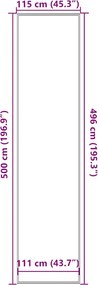 vidaXL Πατάκι Εισόδου Ανθρακί 115x500 εκ.