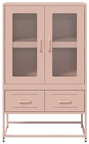 vidaXL Ντουλάπα Ροζ 68 x 39 x 111,5 εκ. από Χάλυβα