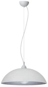 Κρεμαστό Φωτιστικό Οροφής Plexiglass Ε27 Φ40 130-01/40 Arkolight-130-61-01/40-Λευκό-Ασημί 130-61-01/40