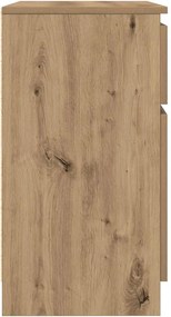 vidaXL Συρταριέρα με Συρτάρια Τεχνίτης Δρυς 71x35x65 εκ. Επεξ. Ξύλο