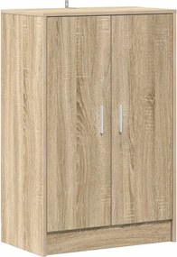 vidaXL Παπουτσοθήκη Sonoma Δρυς 60 x 35 x 92 εκ. από Επεξ. Ξύλο
