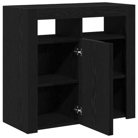 vidaXL Πλαϊνό γραφείο Μαύρο 80 x 35 x 75 cm Επεξεργασμένο ξύλο