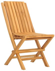 vidaXL Καρέκλες Κήπου Πτυσσόμενες 4 τεμ. 47x47x89 εκ. Μασίφ Ξύλο Teak