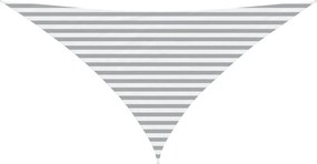 vidaXL Πανί σκιάς Ανοιχτό Γκρι και Λευκό 3,5 x 3,5 x 4,9 m