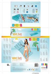 Φουσκωτό Στρώμα Intex 89 x 173 cm Διαφανές