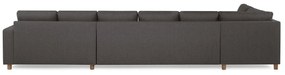 Γωνιακός Καναπές Scandinavian Choice C163, Δρυς, Γκρι, 407x199x80cm, Πόδια: Ξύλο | Epipla1.gr