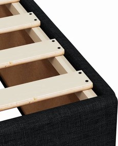 vidaXL Σκελετός Κρεβατιού Χωρίς Στρώμα Μαύρο 120x200 εκ. Υφασμάτινο
