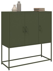 vidaXL Ντουλάπι Πράσινο Λαδί 100,5x39x107 εκ. από Ατσάλι