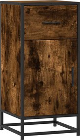 vidaXL Ραφιέρα Καπνιστή Δρυς 35,5x35x76 εκ. Επεξ. Ξύλο + Μέταλλο