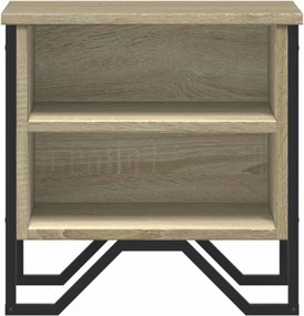 vidaXL Κομοδίνο Χρώμα 2 τεμ. Sonoma Δρυς 40x30x40 εκ. από Επεξ. Ξύλο