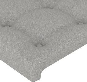 vidaXL Κεφαλάρια Αν. Γκρι 160x5x78/88 εκ. Ύφασμα