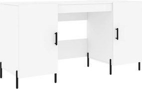 vidaXL Γραφείο Λευκό 140 x 50 x 75 εκ. από Επεξεργασμένο Ξύλο
