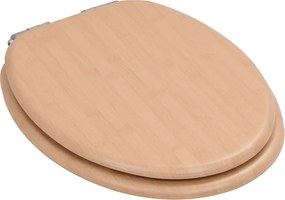 vidaXL Καλύμματα Λεκάνης Soft Close 2 τεμ. Σχέδιο Μπαμπού από MDF