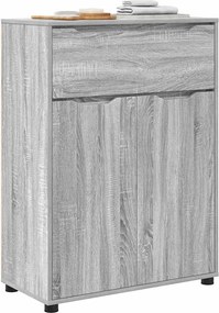 vidaXL Ντουλάπι Μπάνιου Γκρίζο Σονομα 72,5 x 36,5 x 100 εκ