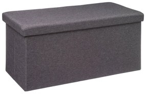 Ταμπουρέ Με Αποθηκευτικό Χώρο (76x38x38) A-S D.Grey 167847A