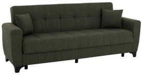 ΚΑΝΑΠΕΣ ΚΡΕΒΑΤΙ HEMA TΡΙΘΕΣΙΟΣ ΨΗΛΗ ΠΛΑΤΗ DARK OLIVE HM3242.05 215x84x88Υεκ.