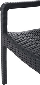 Πολυθρόνα βαρέους τύπου KING απο PP σε χρώμα μαύρο 57x55x87