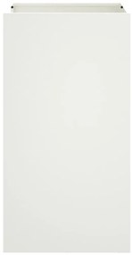vidaXL Ζαρντινιέρα Λευκή 42x38x75 εκ. από Χάλυβα