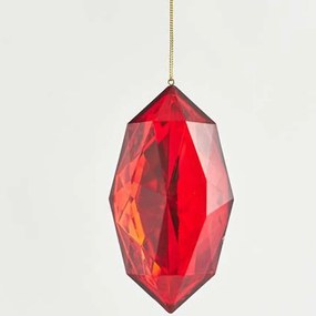 Χριστουγεννιάτικο Στολίδι Διαμάντι 600-44104 7x4,5x13,5cm Red