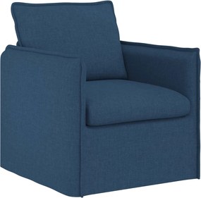 vidaXL Καναπές Μπλε 75 x 82 x 85 εκ ύφασμα