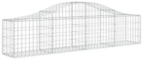 vidaXL Συρματοκιβώτια Τοξωτά 12 τεμ. 200x30x40/60 εκ. Γαλβαν. Ατσάλι