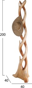 ΚΑΛΟΓΕΡΟΣ HM9365 ΑΠΟ ΜΑΣΙΦ ΞΥΛΟ SUAR ΦΥΣΙΚΟ 40X40X200ΕΚ.