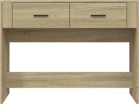 vidaXL Τραπέζι Κονσόλα Sonoma Δρυς 100x39x75 εκ. Επεξεργασμένο Ξύλο